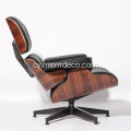 Clssic Leather Charles Eames Lounge Cadeirydd gydag Otomanaidd